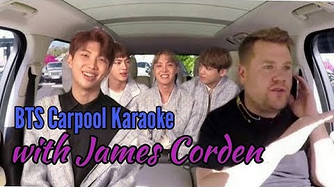 BTS Carpool Karaoke with James Corden 2017