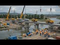 Mini Bridge Construction Mega Project 🌉 | Tiny Engineers Build a Strong River Bridge | Miniature