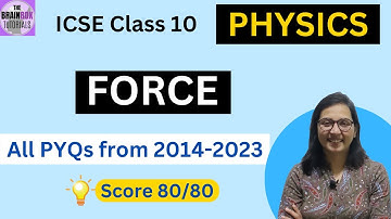 ICSE Class 10 Physics PYQs ।  Force Previous Years Questions and Solution