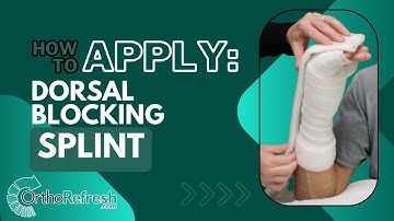 How to splint a cut hand, possible tendon or nerve cut - Apply a Dorsal Blocking Splint