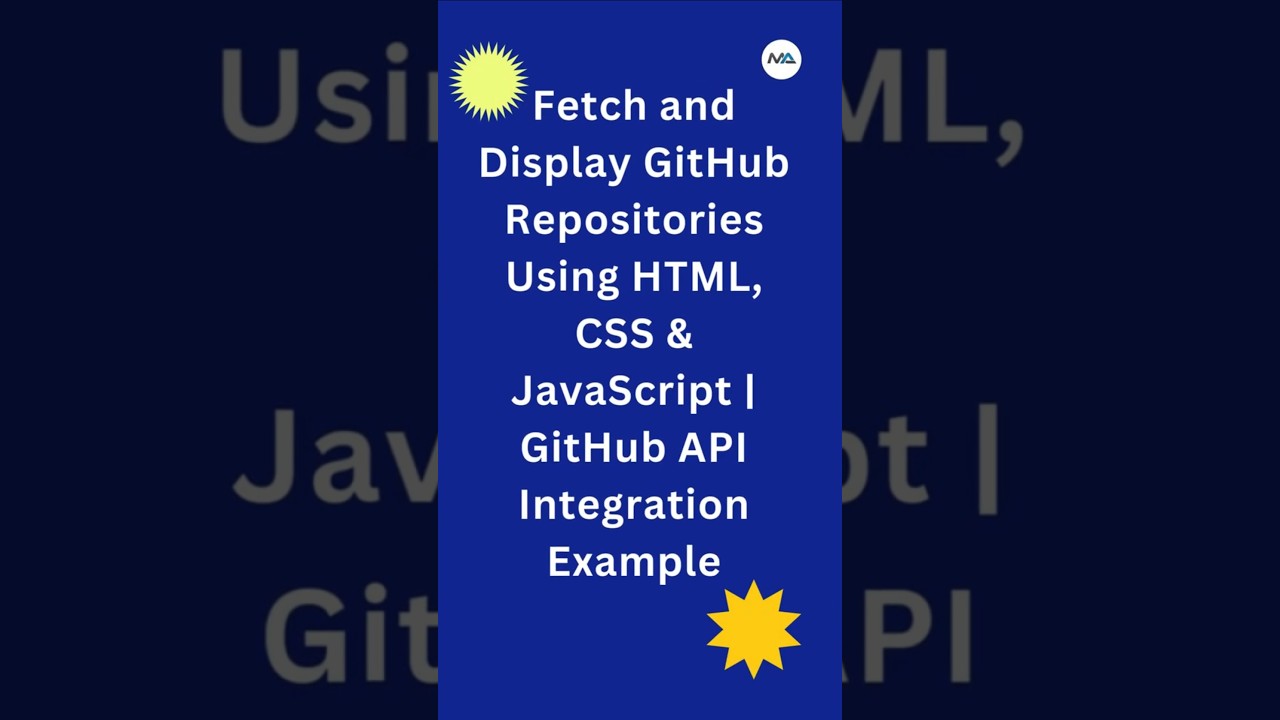 🚀 Fetch GitHub Repositories in 60 Seconds! ⏱️ (HTML, CSS, JavaScript)