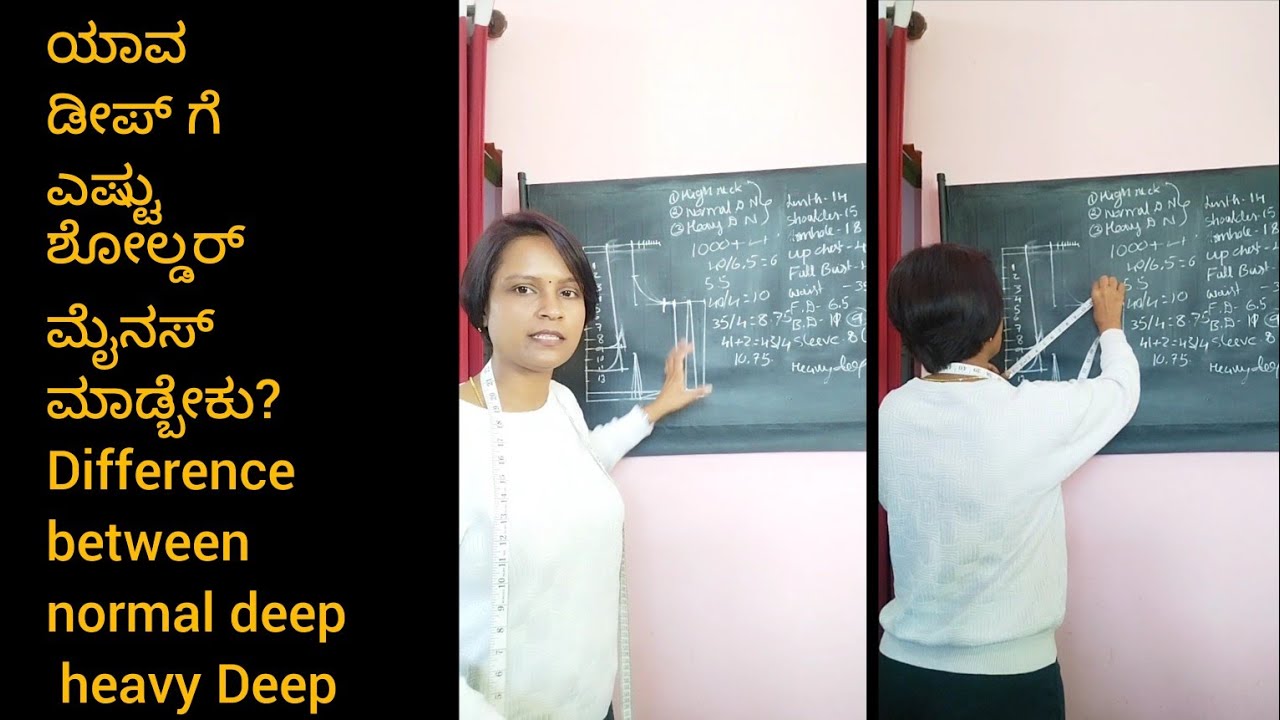 difference between normal deep, heavy Deep shoulder - chart