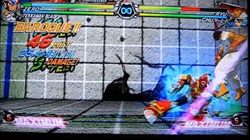 Tatsunoko vs Capcom UAS - Zero unique combo 9 HD