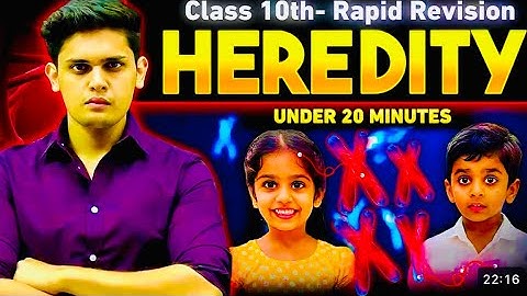 Heredity and Evolution in 20 Minutes 10th 🔥| Rapid Revision | Prashant Kirad #class10science  