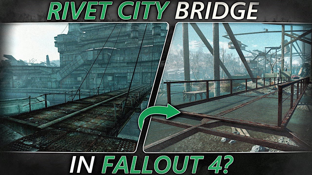 Fallout 4 - Rivet City Bridge In Sanctuary - YouTube