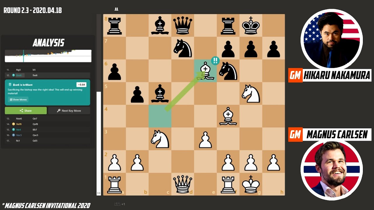 Magnus vs Hikaru (full game) #magnuscarlsen #hikarunakamura #chess