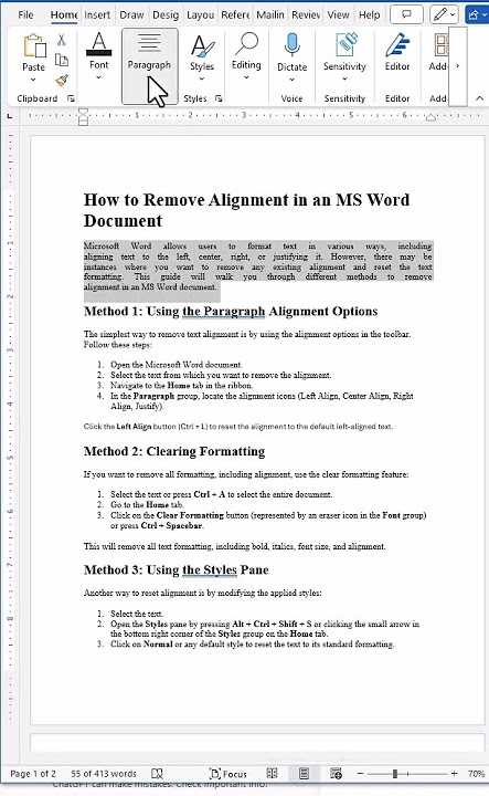 How to Fix Text Alignment in Word | Easy Step-by-Step Guide for Beginners