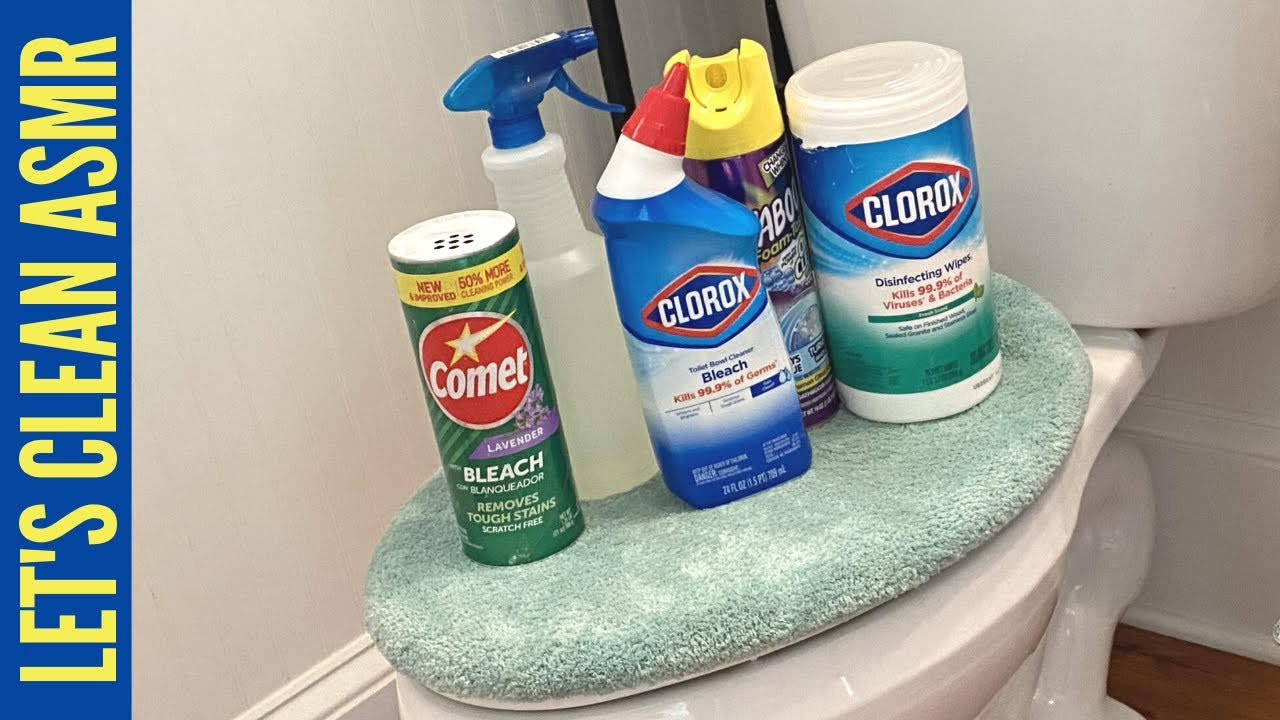 foamy toilet clean ASMR 😍 @cleanwithpinkstuff #cleaningasmr
