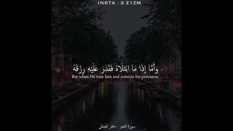 ماهر المعيقلي سورة الفجر #قرآن