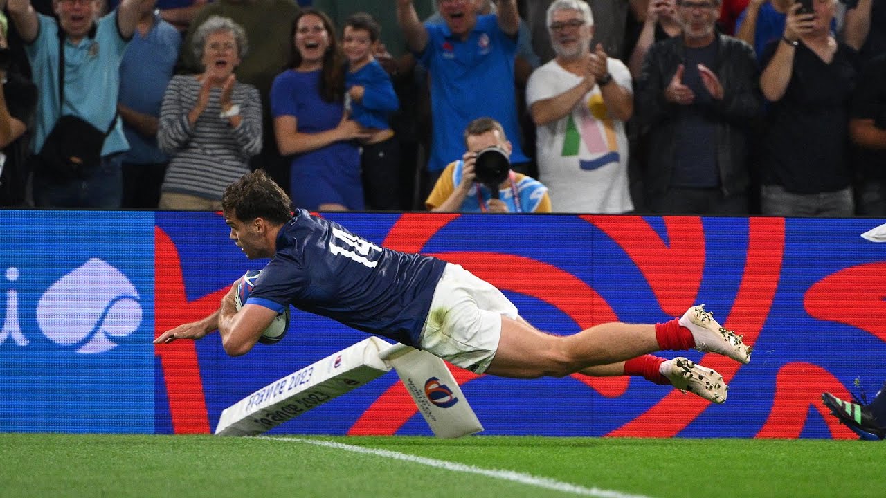 Coupe du monde 2023 : L'essai de Damian Penaud contre la Namibie