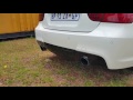 Bmw e90 330d catless 76 mm exhaust no silencers with 1 mid box