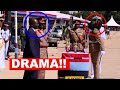 DRAMA!! Ruto laughs at KDF officer after Cap fell off while saluting during recruitment in Eldoret!