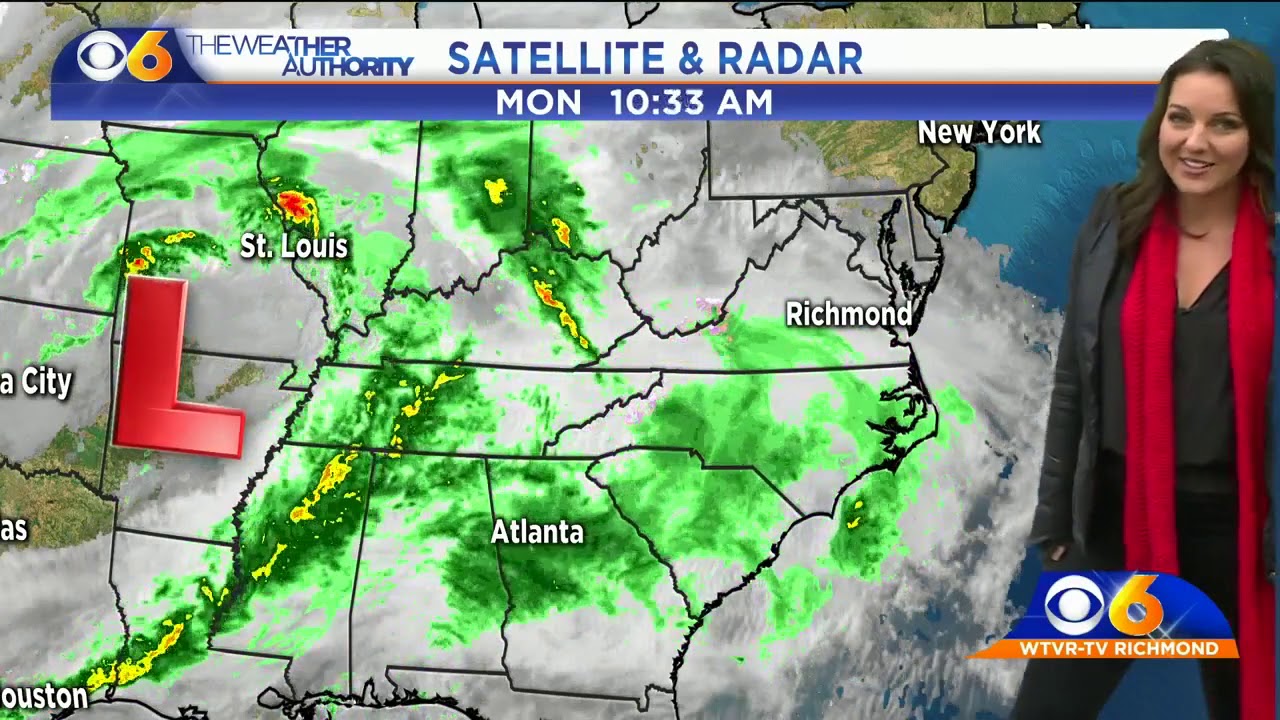 Showers in Monday's forecast - YouTube