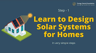 Learn to Design Solar Systems for Homes - English - YouTube
