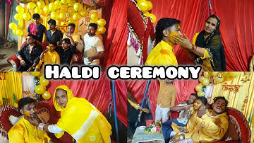 Haldi ceremony || Lots of fun in the haldi || The groom danced in his own haldi.