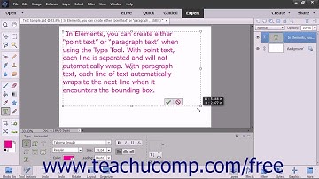 Photoshop Elements 15 Tutorial Manipulting and Moving Text Boxes Adobe Training