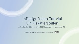 InDesign - Plakat erstellen