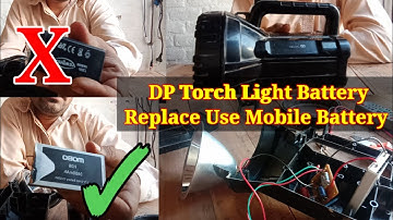 DP Torch Light FIX Mobile Battery Old Mobile Battery Use In Emergency Light Z D Technical YouTube
