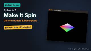 Vulkan Basics 08: Make It Spin · Uniform Buffers & Descriptors