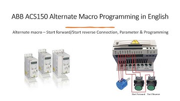 ABB ACS150 Drive Alternate Macro Programming in English