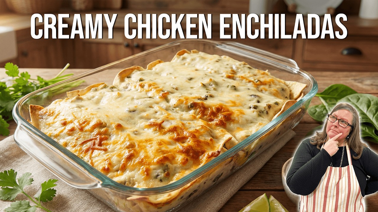 Chicken Enchiladas with Sour Cream Sauce - YouTube