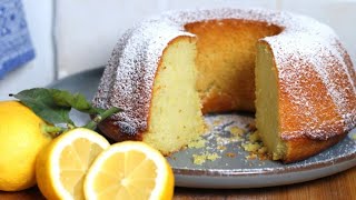 No eggs, no butter, no milk! Easy Vegan Soft Lemon cake (fasting recipe)