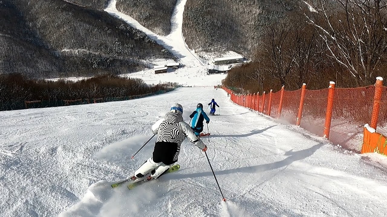 정신 차리고 타야 하는 곳ㅎㅎ - 하이원리조트 김현태 스키 (Feat.박수인+곰돌이)