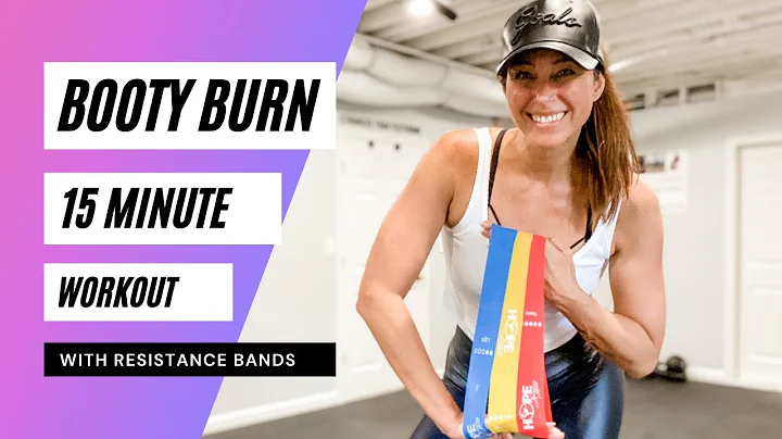 15 MIN BOOTY BURN | Resistance Bands | At Home Wor...