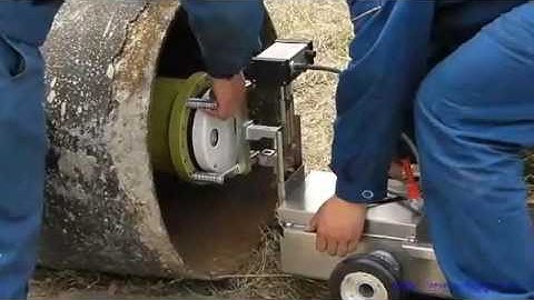 X ray pipeline crawler Operation video