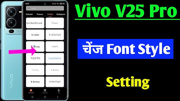 Vivo v25 pro 5g change font style setting | vivo v25 pro me font style change kaise kare