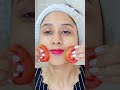 Tomato facial at home  diy by shikha  shorts youtubeshorts skincareshorts viral