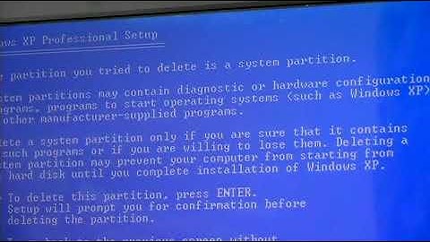 How to Format a Hard Drive With Windows XP
