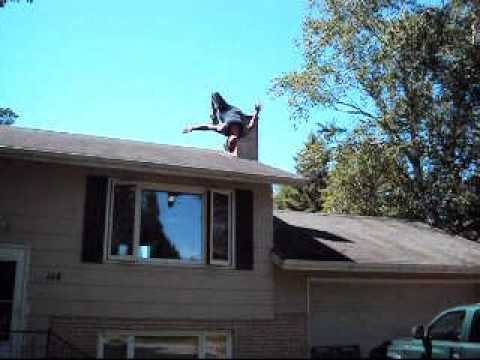 cody troy does a 2 story backflip off house!!!!!