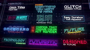 Cyberpack Titles | After Effects Template | Titles