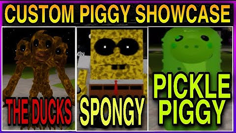 HOW TO GET “THE DUCKS”, “SPONGY” & “PICKLE PIGGY” BADGE IN CUSTOM PIGGY SHOWCASE - ROBLOX