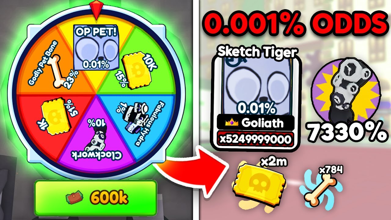 I Did 7,777 OP Wheel Spins and Got RAREST Strong Pet in Arm Wrestling Simulator! (Roblox)