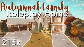 Bloxburg | Autumnal Family Roleplay Home (215k) - Speedbuild