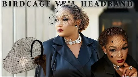 HOW TO MAKE A BIRDCAGE VEIL HEADBAND WITH CHENILLE DOTS |Tutorial|