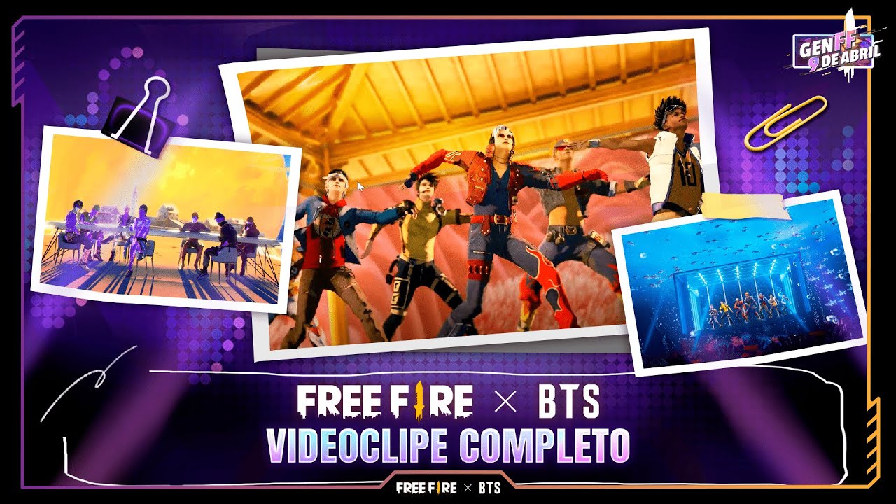 IDOL - Videoclipe oficial da colaboração Free Fire x BTS