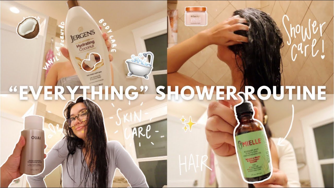 MY EVERYTHING SHOWER ROUTINE | skincare, haircare, body care, + more!