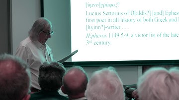 Poetry and Rhetoric on Display by Professor Ewen Bowie