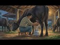Cozy 90s Peaceful Village Life with Father | Full Day in Indian Paddy Fields | Ghibli Style ASMR