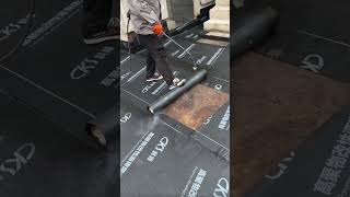 waterproof roof construction process #popular #shortsvideo