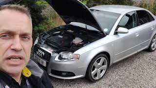 Diagnostic Consultation and Engine Carbon Clean on an Audi A4 2.0 TDI (2007 - 73,396 miles)