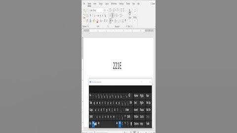 How to insert infinity symbol in MS Word 2021 | MS Word Magic Trick
