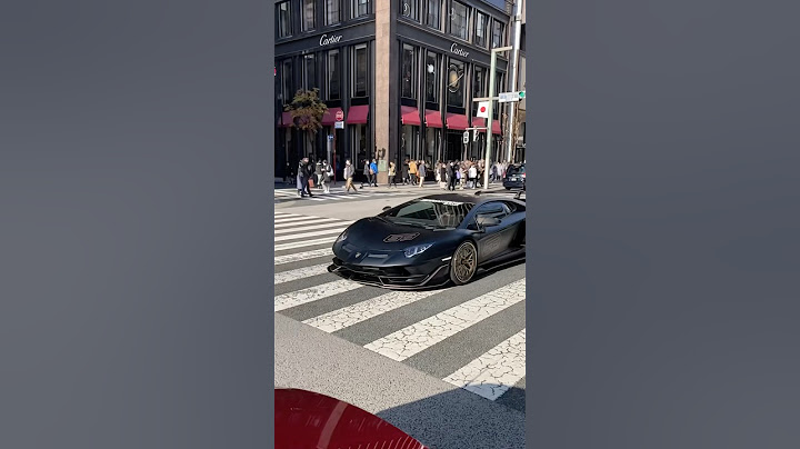 アヴェンタドールSVJが銀座に降臨 #lamborghini #aventador #ginza #supercar #tokyo