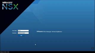 Configure the NSX manager appliance