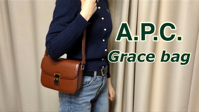 A.P.C. mini Grace bag in nosiette what fits review celine dupe