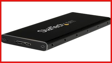 StarTech.com USB 3.1 Gen 2 (10Gbps) Enclosure - Portable mSATA SSD Enclosure - Aluminum mSATA Drive