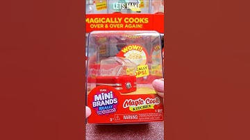 ASMR UNBOXING Mini Brands Magic Cook Kitchen Review ❤️#shorts #asmr #asmrfood #minibrands #trending